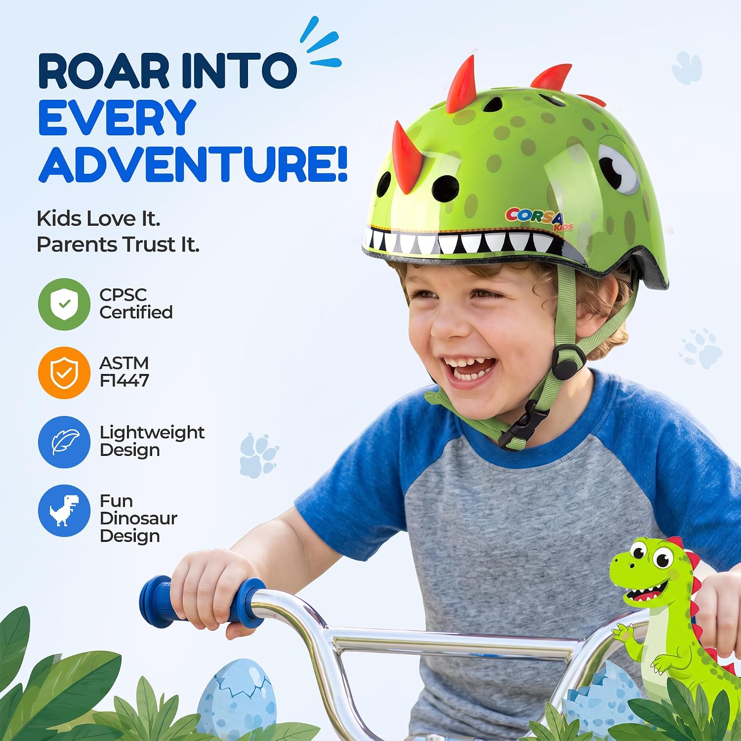 Thumbnail 1 de Atphfety Toddler Kids Bike Helmet — Adjustable, Multi-Sport Safety for Ages 1–14