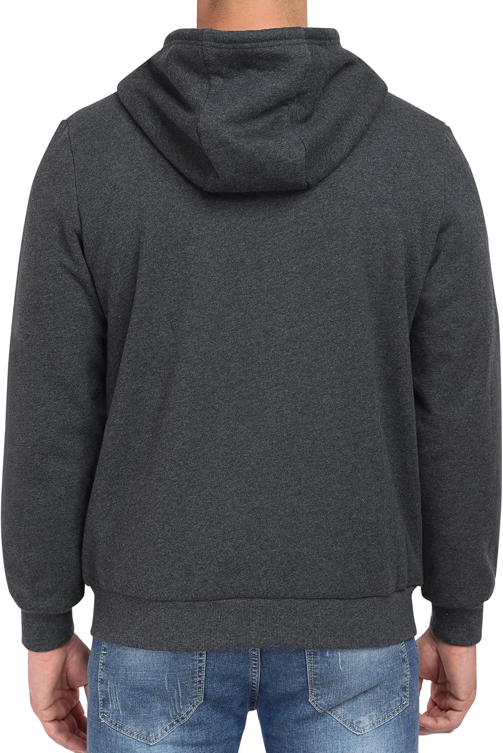 Thumbnail 1 de Veste sweat à capuche en polaire MoFiz pour homme, doublure sherpa et fermeture éclair, M–3XL