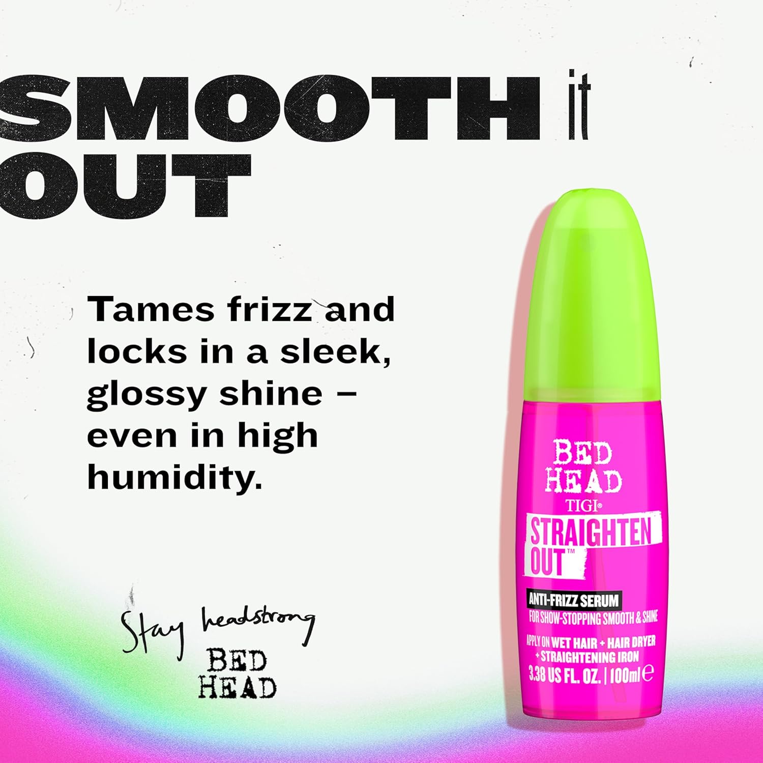 Thumbnail 1 de Bed Head by TIGI Straighten Out Anti-Frizz-Serum – 100 ml für glattes, glänzendes Haar