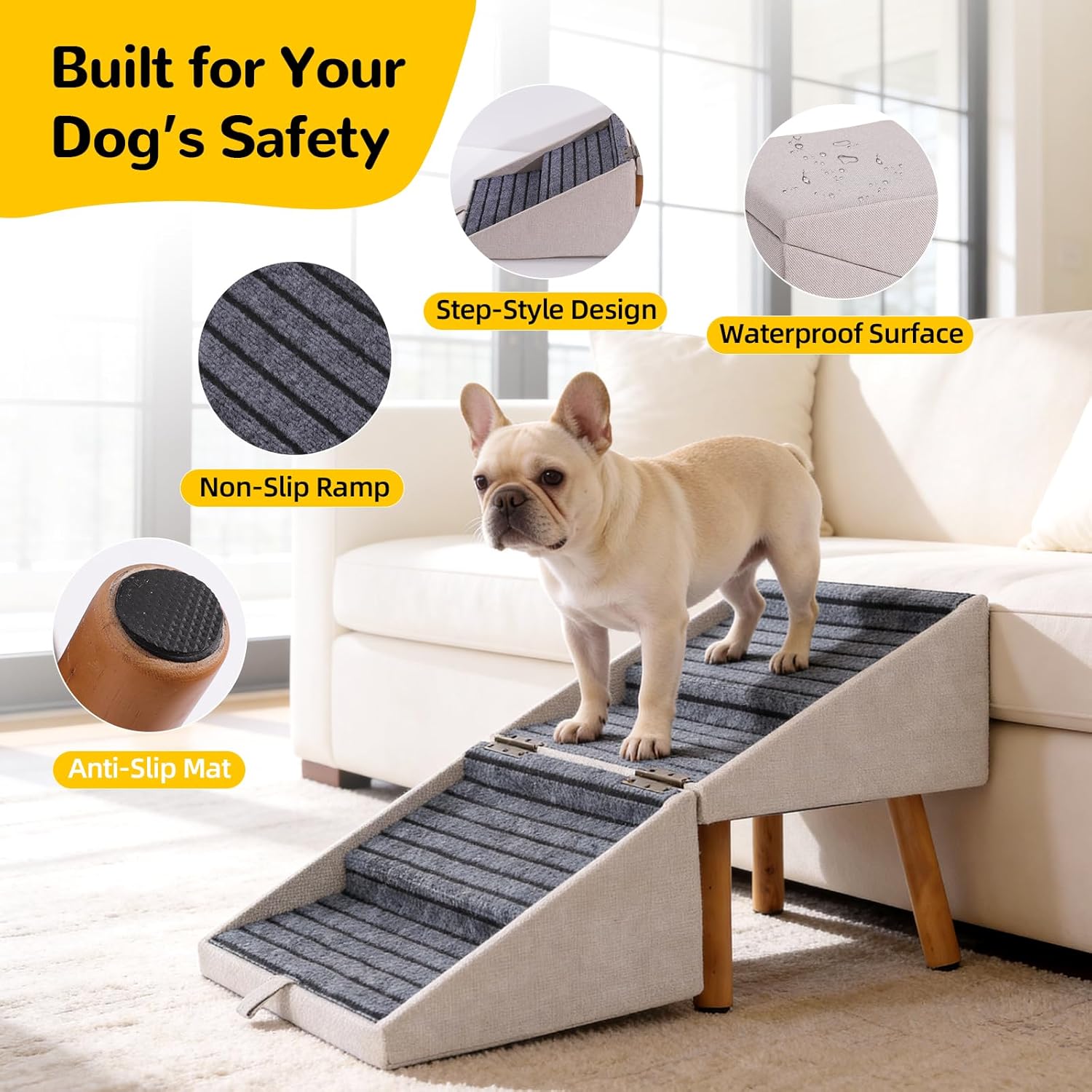 Detalle 2 de Dog Stairs, 17.13-Inch Height