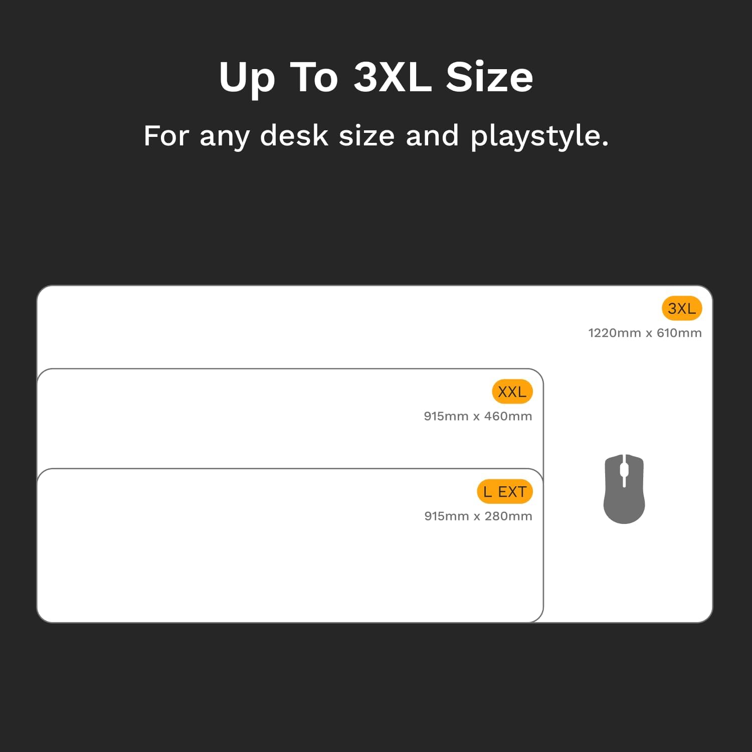Thumbnail 6 de GLORIOUS GMP 2 XXL Gaming Mouse Pad – Spill-Proof, 915x460x3mm, White