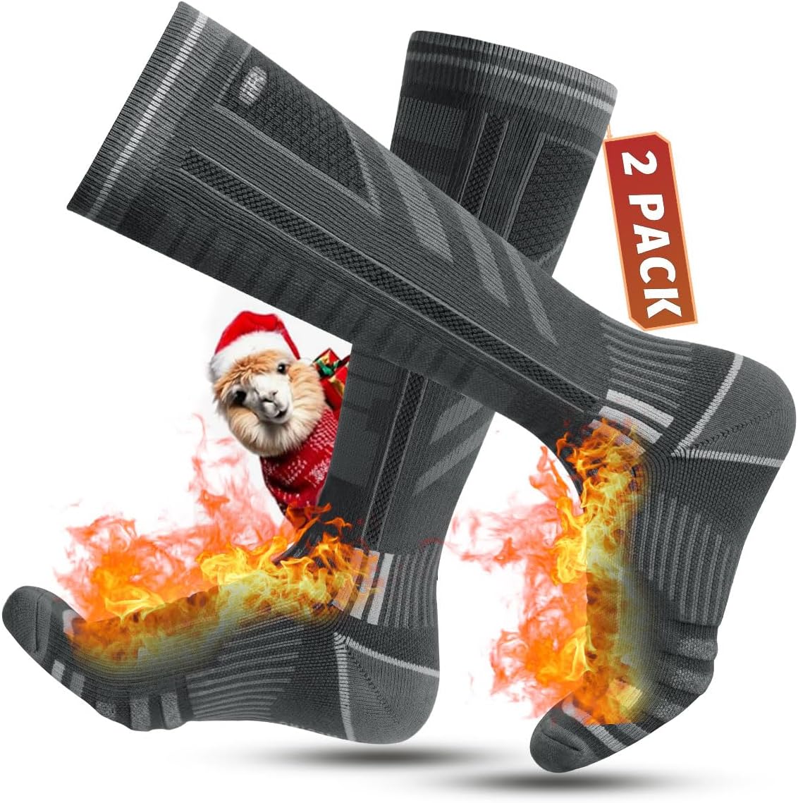 Thumbnail 5 de Rahhint Merinowolle Skisocken Thermosocken 35-5 2 Paar