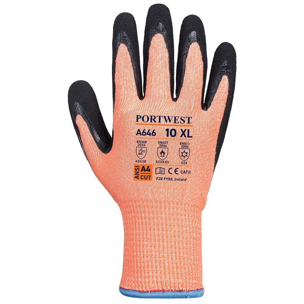 Thumbnail 1 de Portwest Vis-Tex Winter HR Cut Guanti in nitrile XXXL
