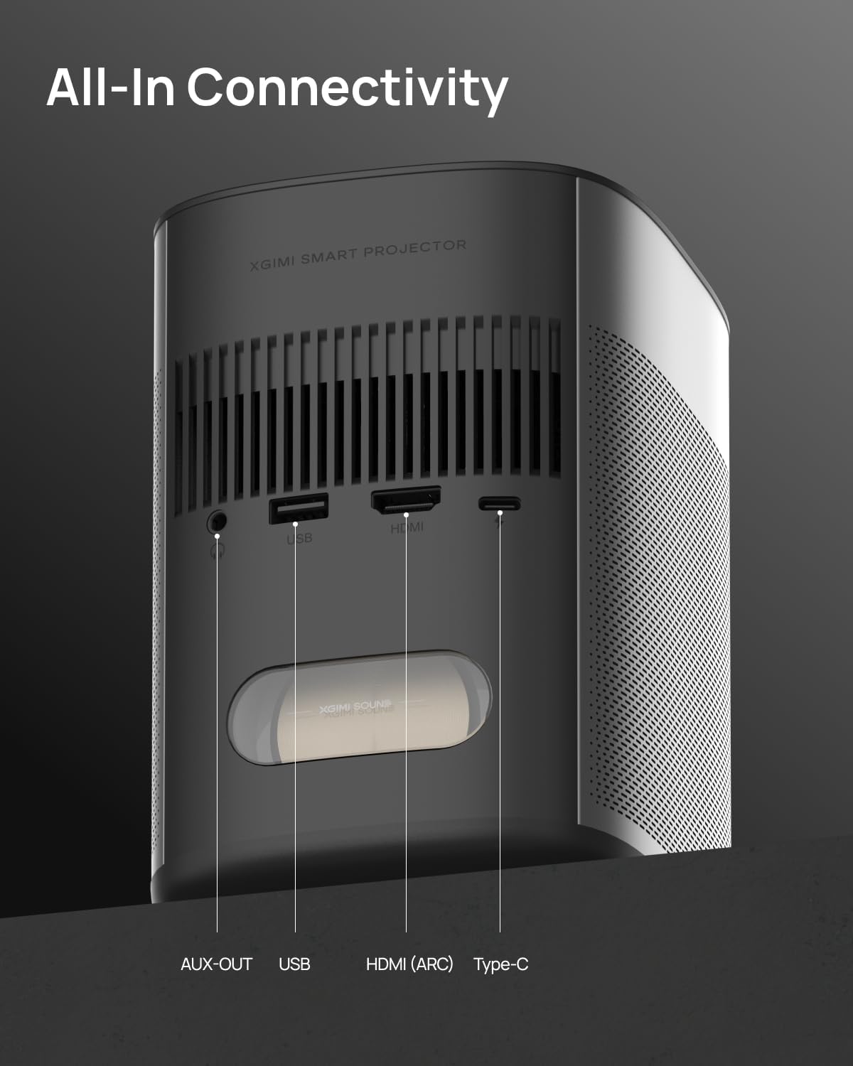 Detalle 2 de XGIMI MoGo 2 Pro (New) portable smart projector with Google TV and Netflix