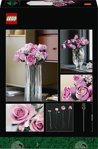Thumbnail 12 de LEGO Botanicals Rosa Rosenstrauß 10374 – Kunstblumen DIY-Deko für Erwachsene