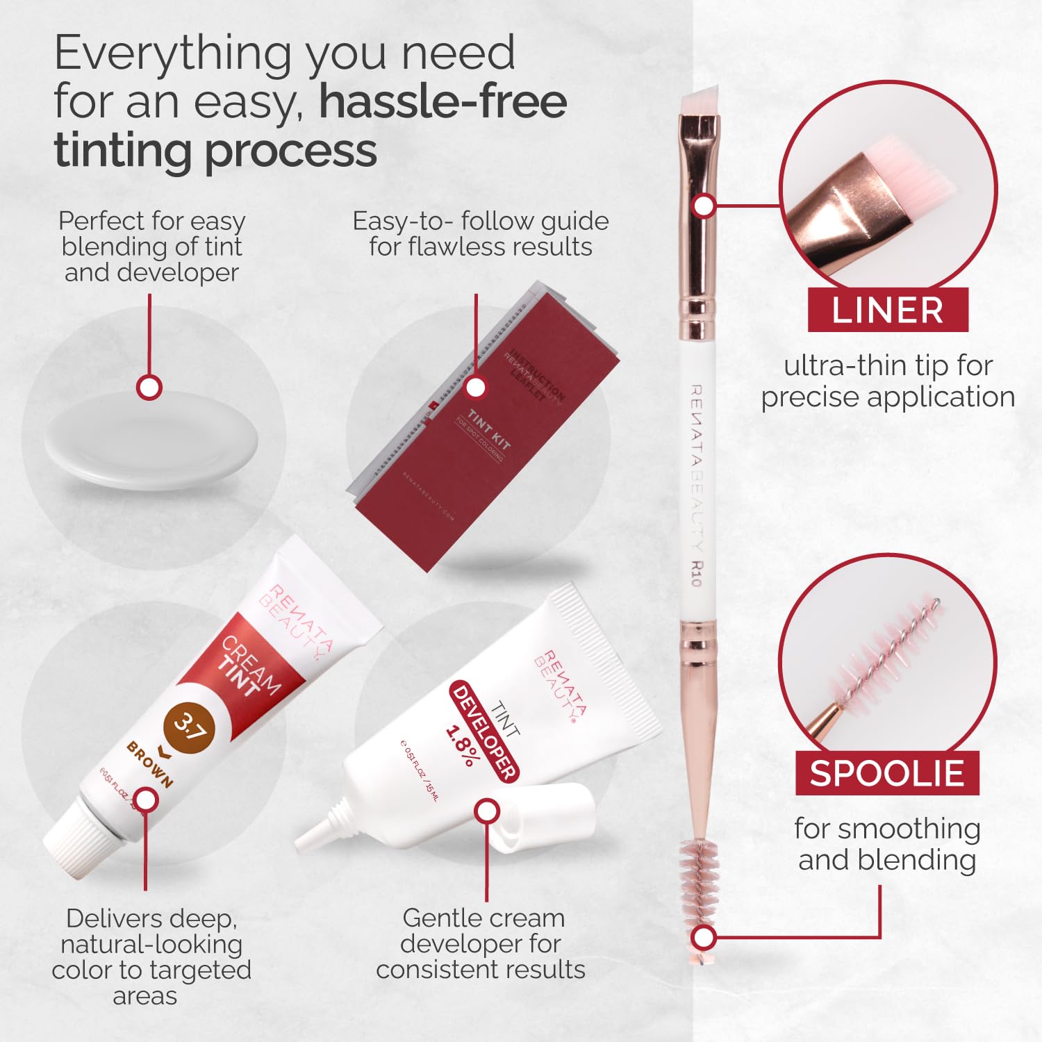 Thumbnail 6 de Renata Beauty Tint Kit (Brown) — Cream Hair Dye for Spot Coloring, Gray Coverage, Long-Lasting Up to 4 Weeks