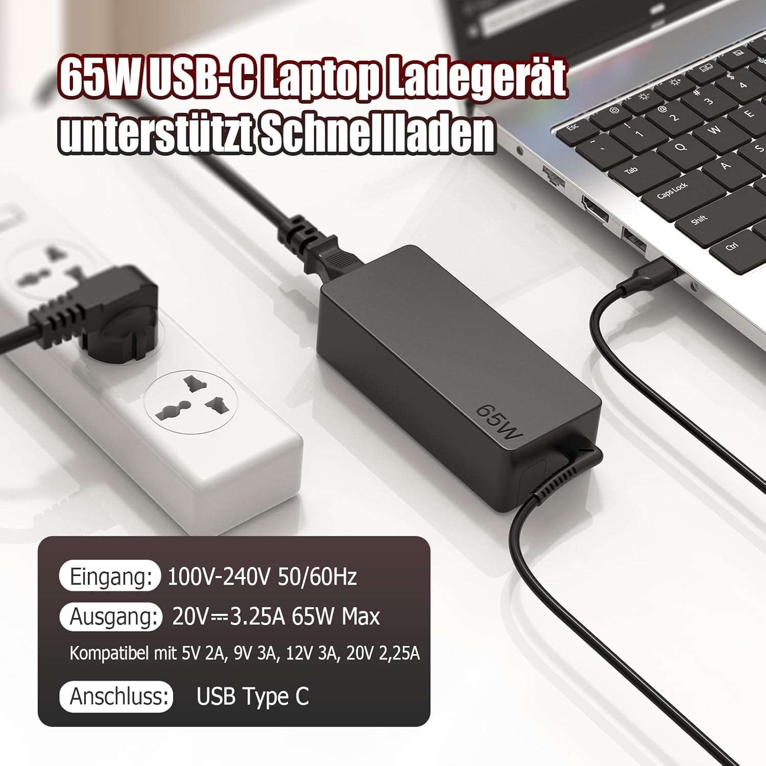 Thumbnail 1 de VUOHOEG USB C 65W Netzteil für Lenovo