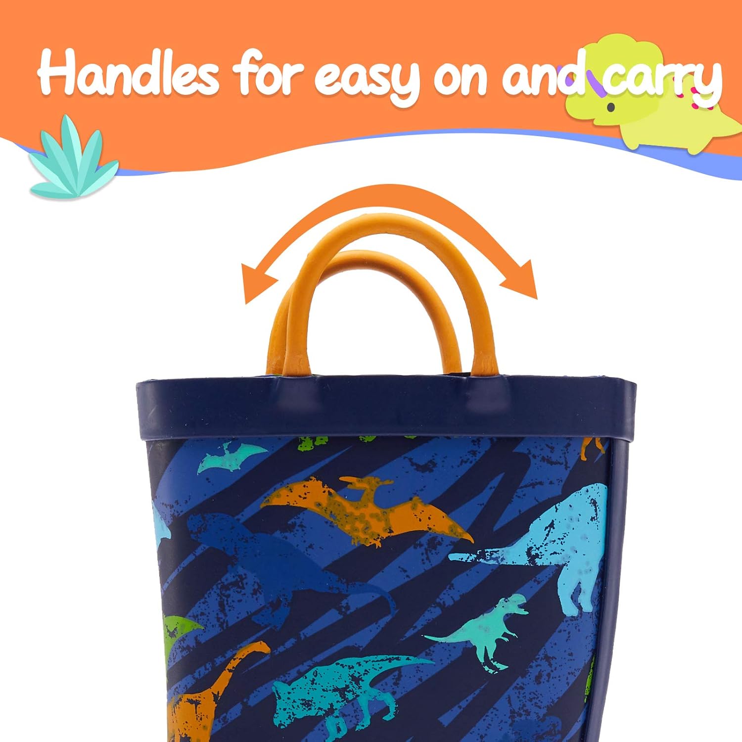 Thumbnail 3 de K KomForme Kids Waterproof Printed Rain Boots with Handles
