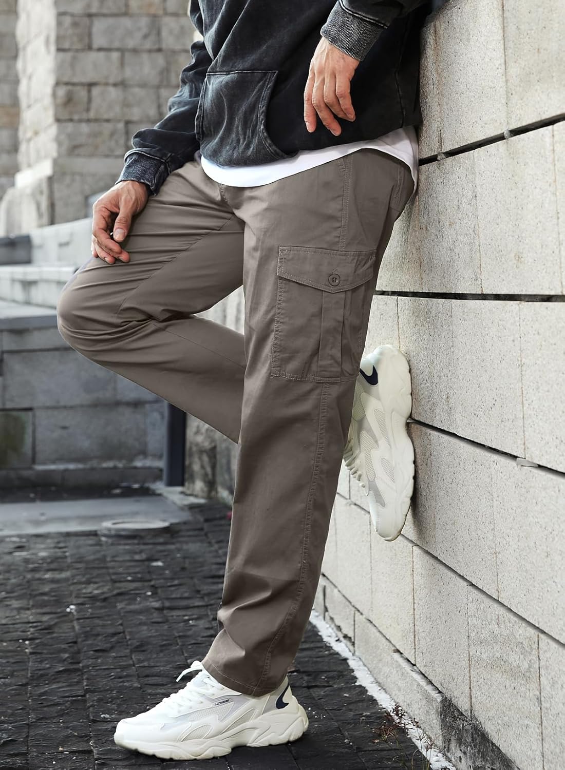 Thumbnail 5 de Elegancity Cargohose Herren Baumwolle Freizeithose