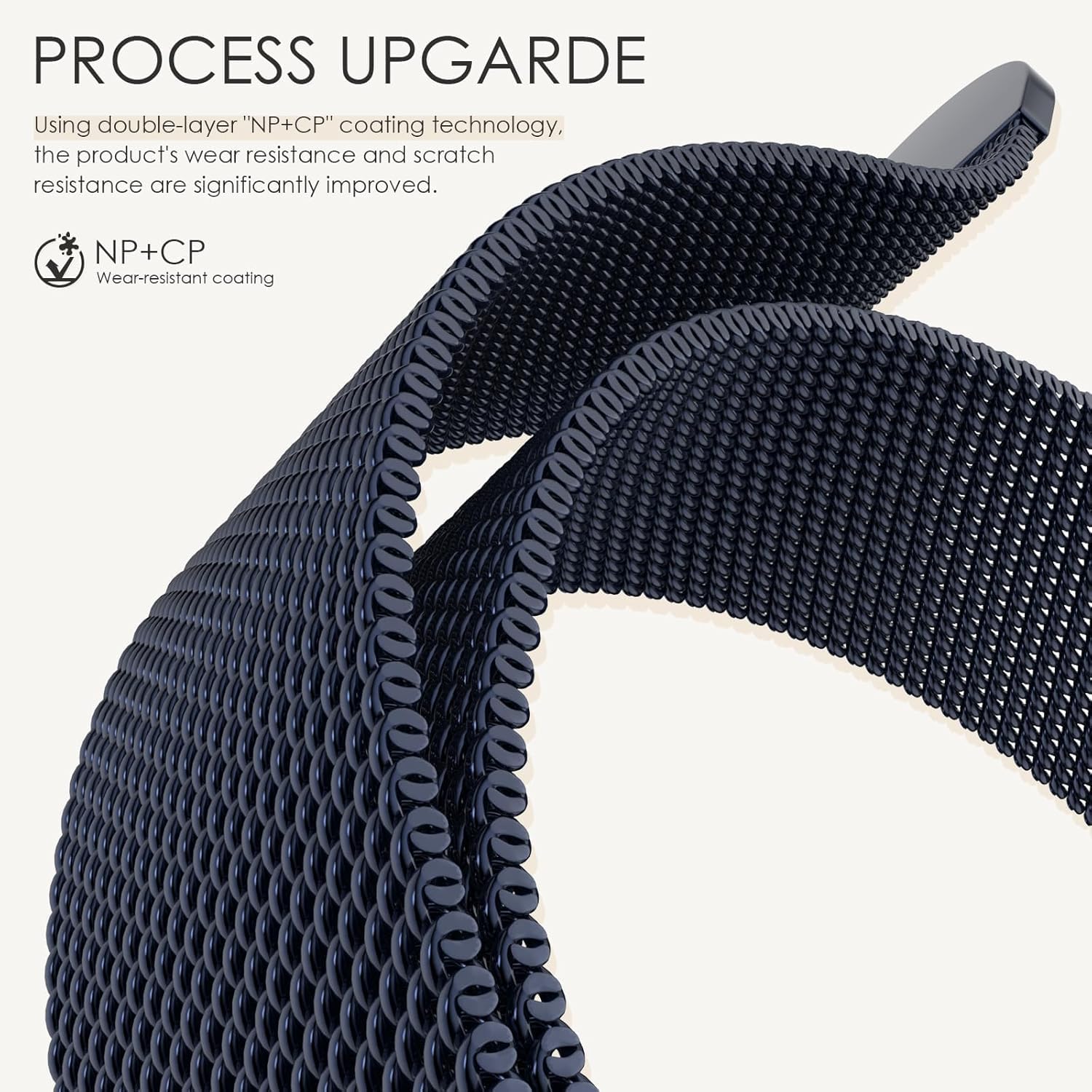 Thumbnail 2 de ORRLBB magnetic metal strap for Apple Watch (Series 11–1, 49mm to 38mm) with adjustable clasp