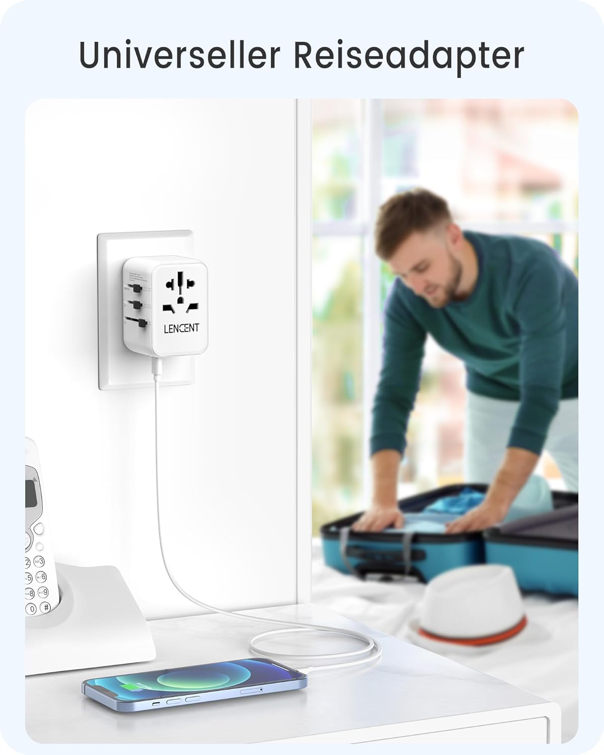 Thumbnail 5 de LENCENT Universeller Reiseadapter PD 20W 🔌