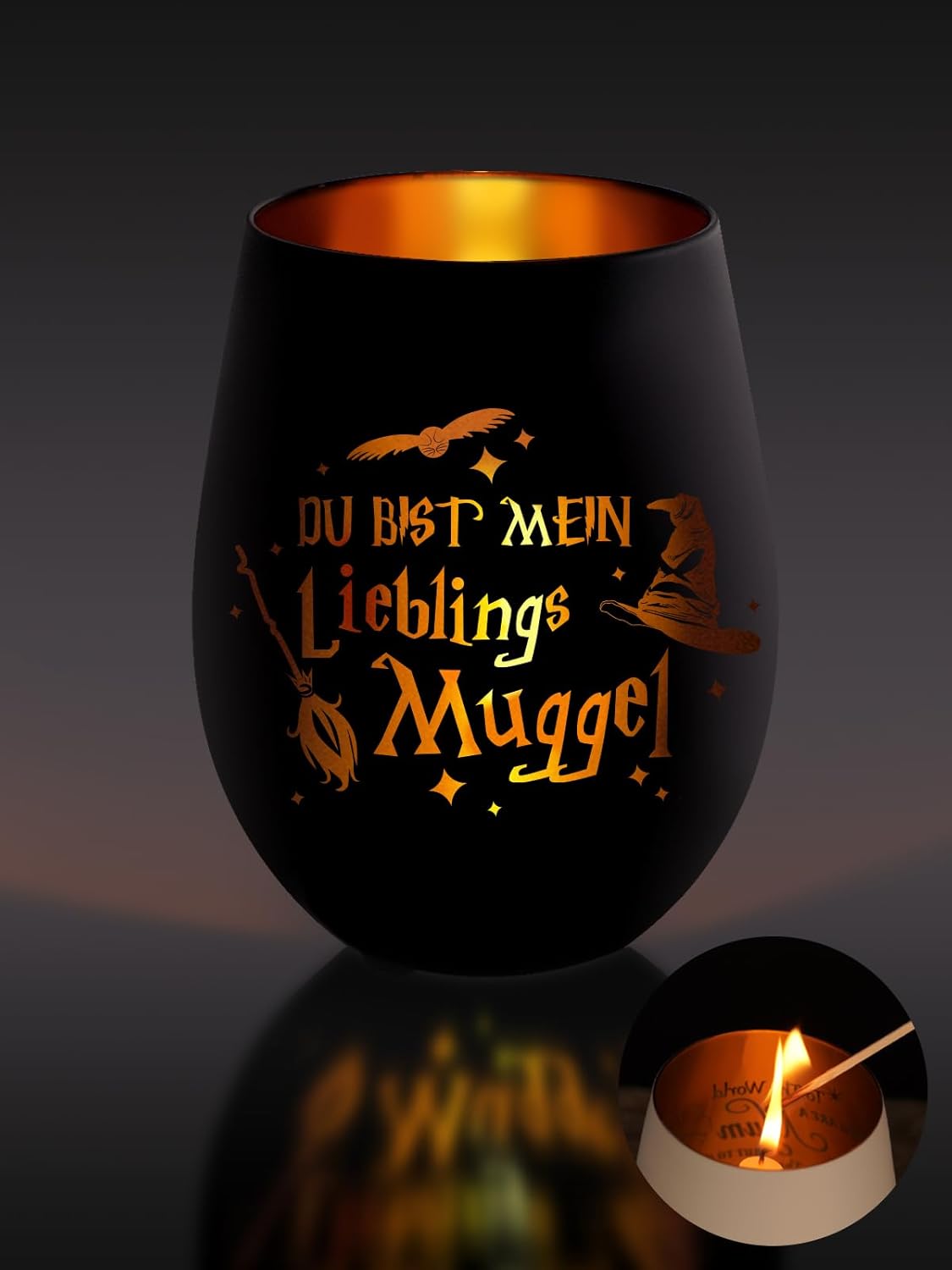 Thumbnail 6 de Muttertagsgeschenk Windlicht mit Gravur – Graviertes Glaswindlicht als Geschenkidee für Mama