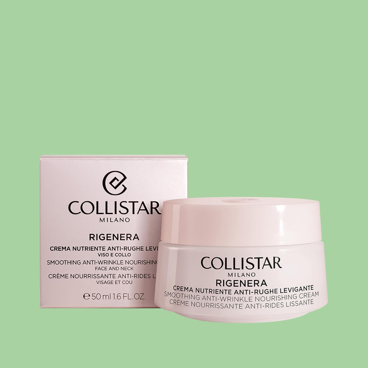 Detalle de Collistar Rigenera Nährende Anti-Falten Glättende Gesichtscreme für Damen, 50 ml