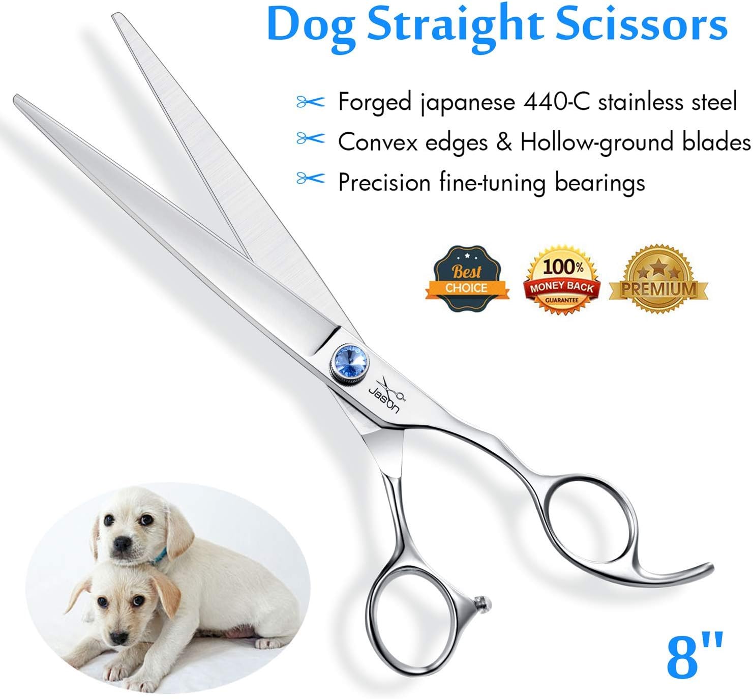 Thumbnail 1 de Jason Forbici dritte per cani 8 pollici