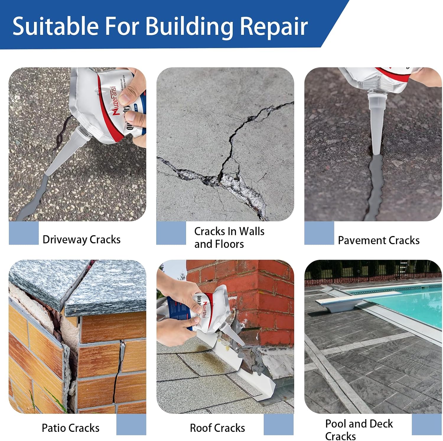 Thumbnail 6 de Concrete Crack Sealant, 4 Pieces