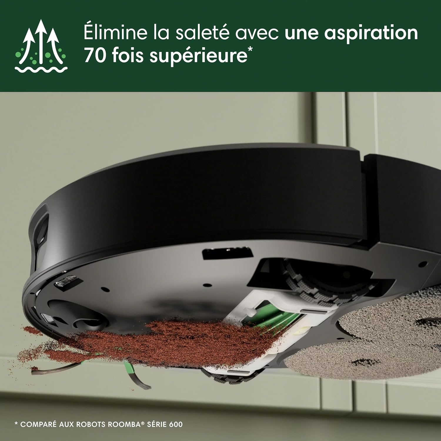 Detalle de iRobot Roomba Plus 505 Combo : Robot + AutoWash avec LiDAR Clearview Pro et AutoWash – Noir