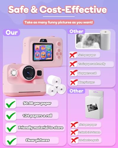Thumbnail 5 de Dylanto Kids Camera Instant Print: 1080P Fun, Portable Photo Printer Camera for 3–12 Year Olds