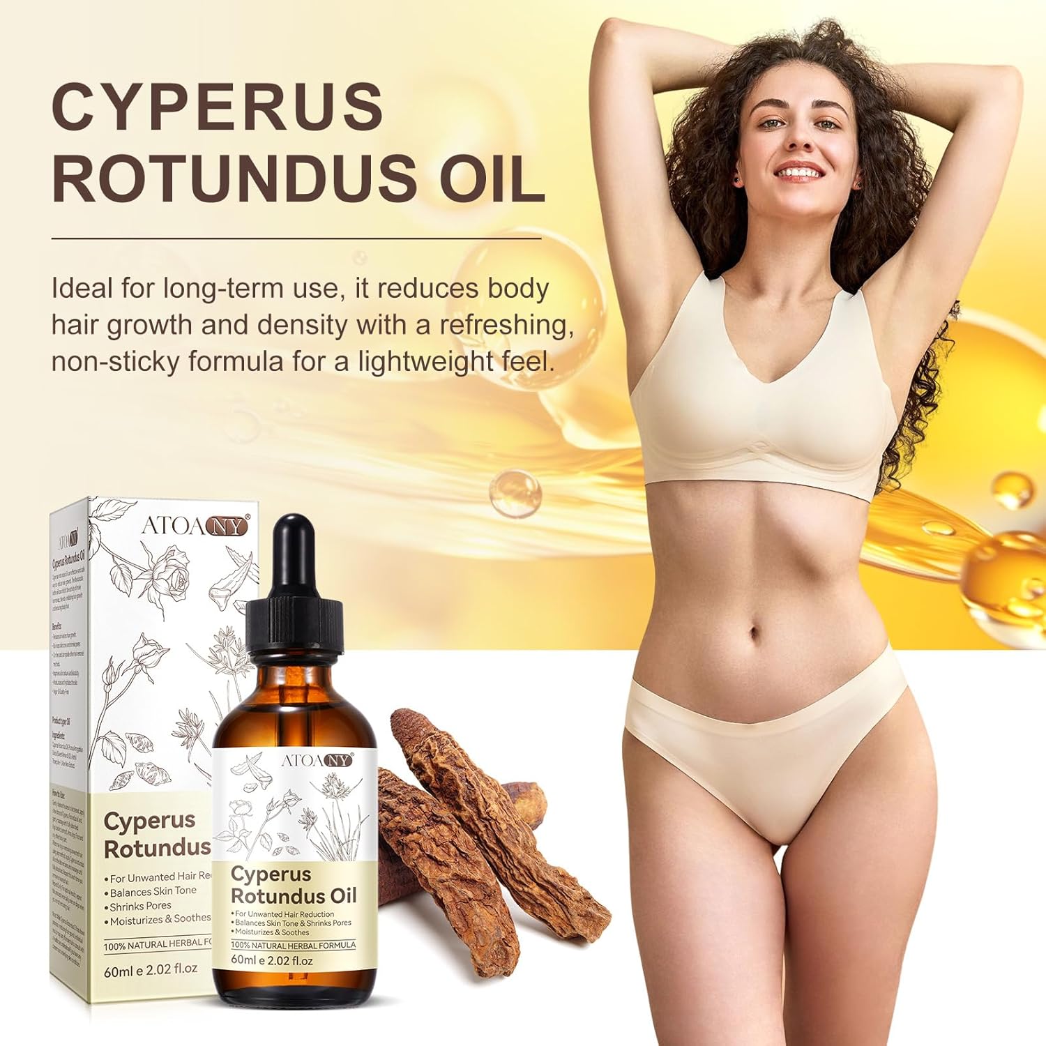 Thumbnail 6 de Olio di Cyperus Rotundus 60 ml per depilazione – idrata, lenisce e può ridurre la ricrescita