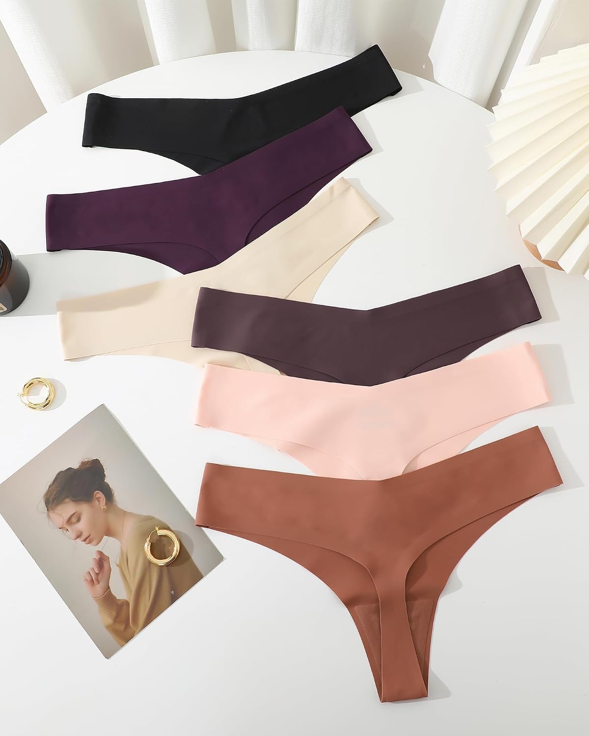 Detalle 2 de ALL OF ME Juego 6 tangas sin costura XS-XL