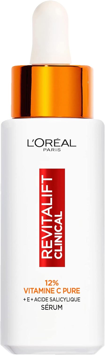 Detalle de L'Oréal Paris Siero Vitamina C 12% Pure + Acido Salicilico + Vitamina E (Revitalift Clinical) – 30 ml