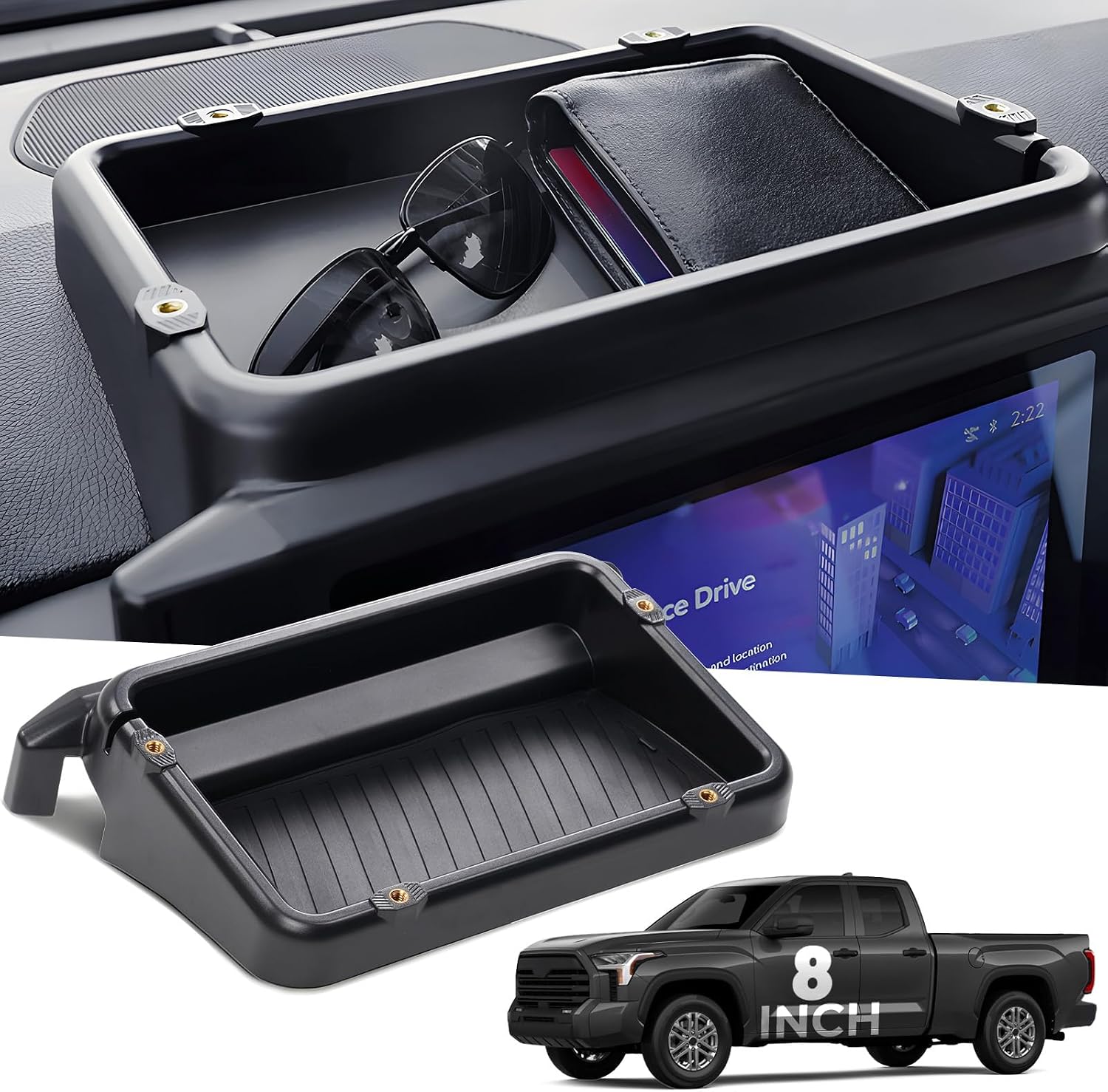 Detalle de KATORN Dashboard Storage Tray for 8-inch Screens