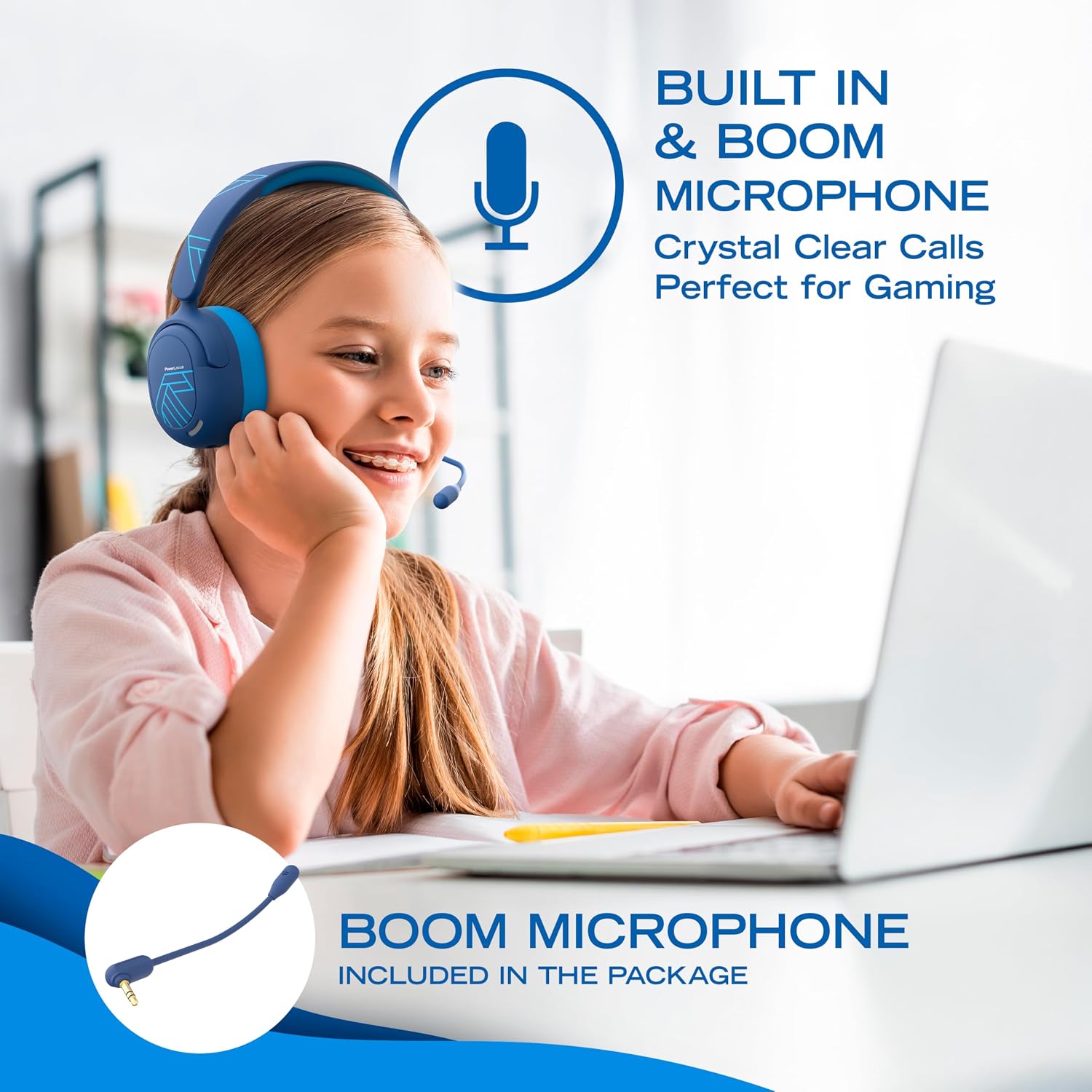 Detalle de PowerLocus Kids Active Noise Cancelling Headphones 70h