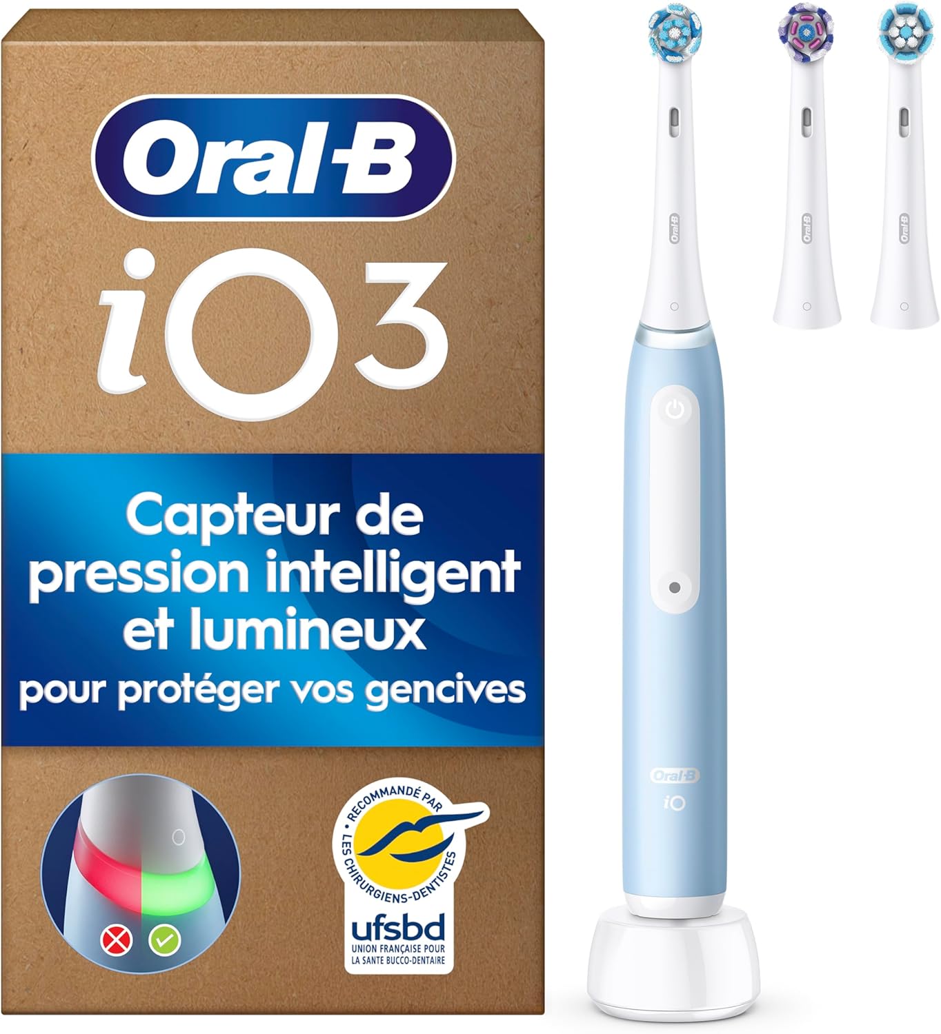 Detalle de Oral-B iO 3 Bleu Brosse à Dents Électrique