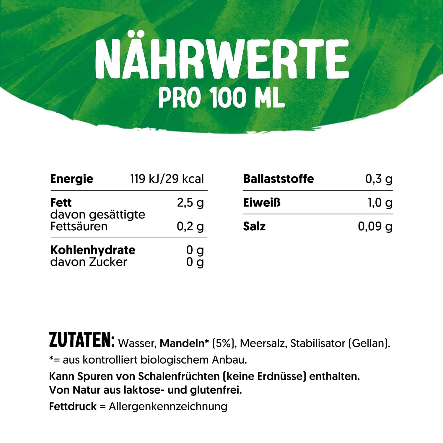 Detalle 2 de Alpro Bio Mandeldrink ohne Zucker 8Ă1 l đ„