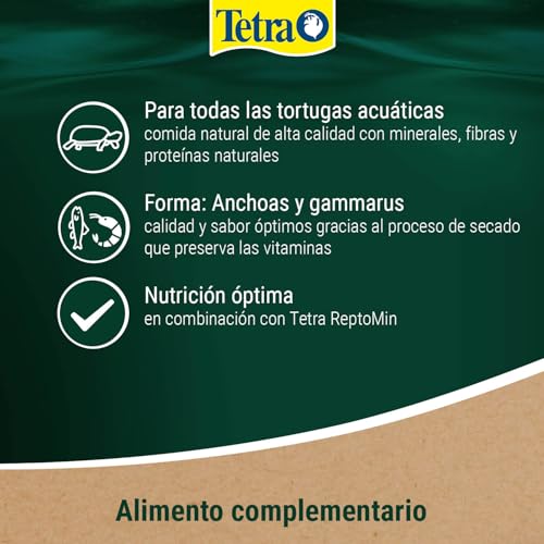 Detalle de Tetra Gammarus Mix 1 L: snack natural para tortugas acuáticas