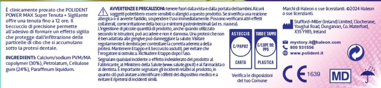 Thumbnail 6 de Polident Super Tenuta + Sigillante: Adesivo per Protesi Dentale, 12 Ore di Tenuta, Gusto Neutro, Pacco 3x40g