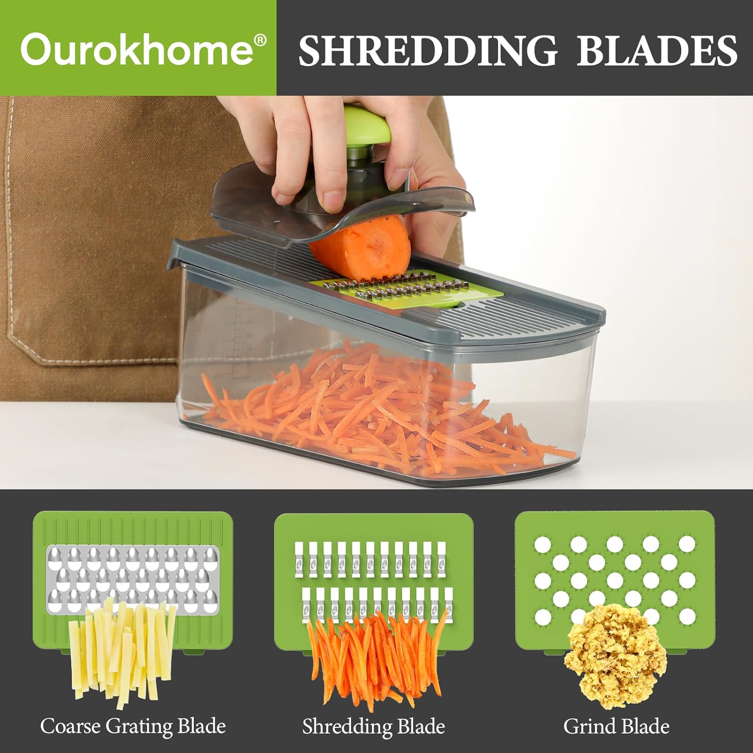 Thumbnail 2 de Ourokhome Mandolin Slicer 6-Blade 🍴