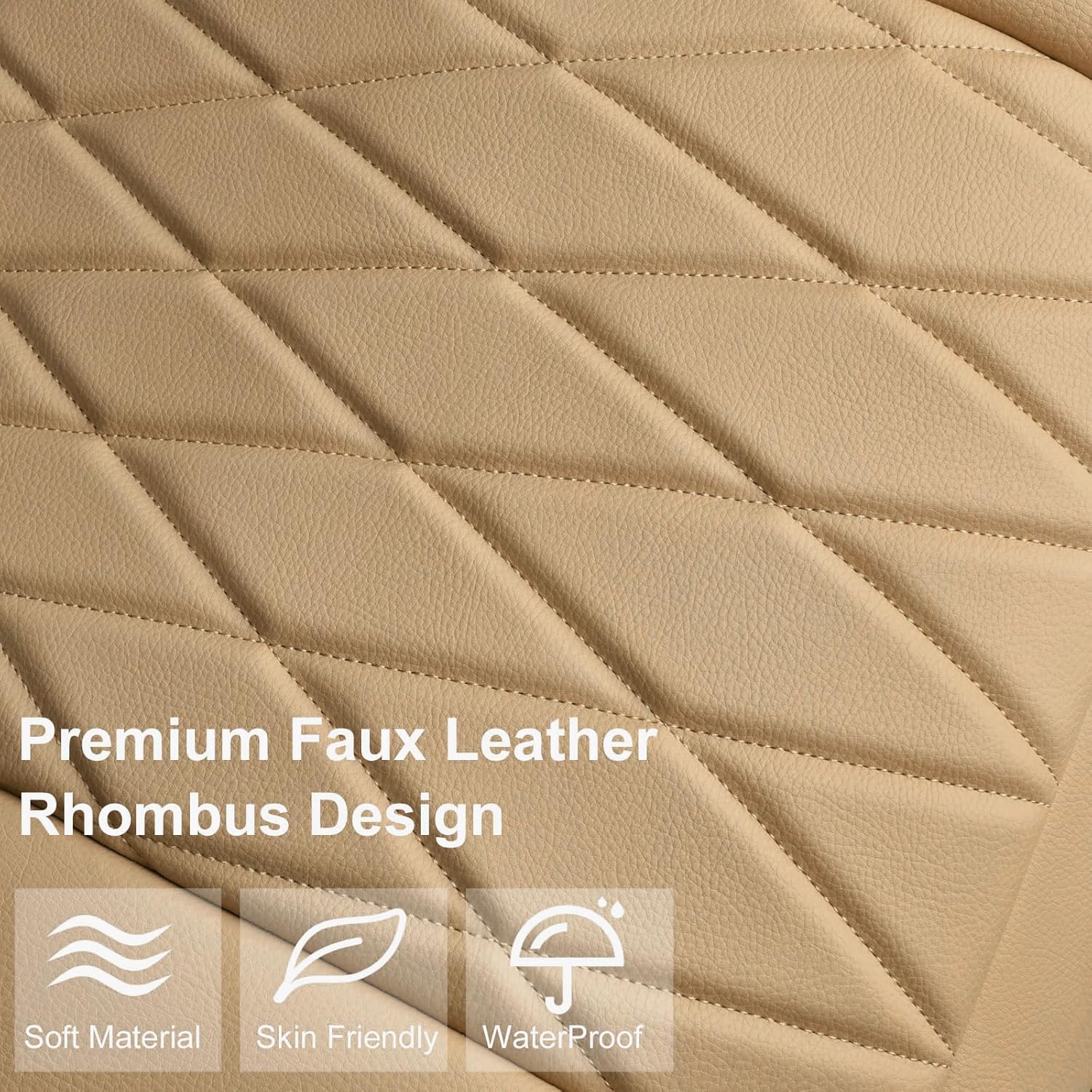 Thumbnail 1 de CAR PASS 2 Pack Leather Front Seat Covers, Waterproof