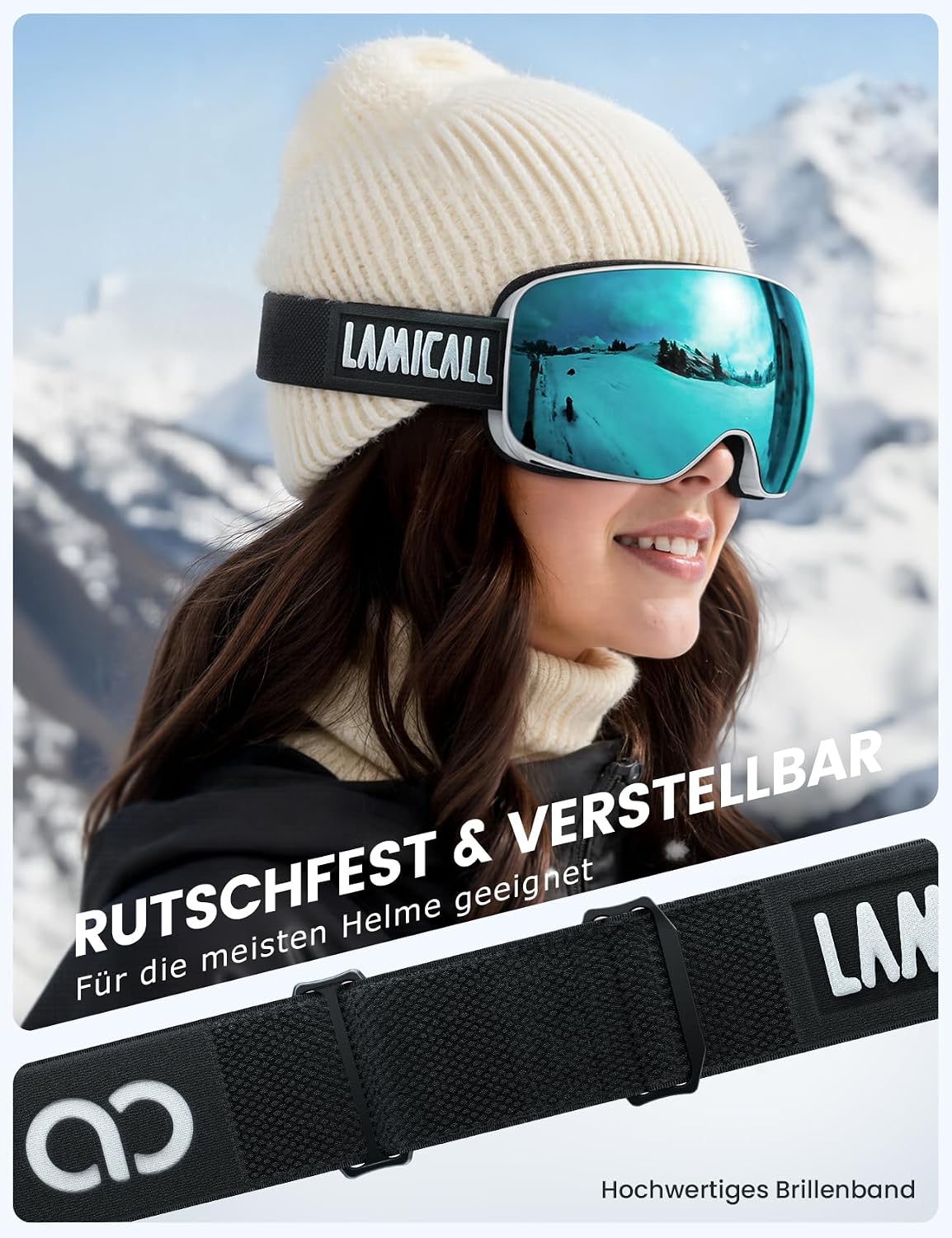 Thumbnail 4 de Lamicall Skibrille OTG Anti Fog