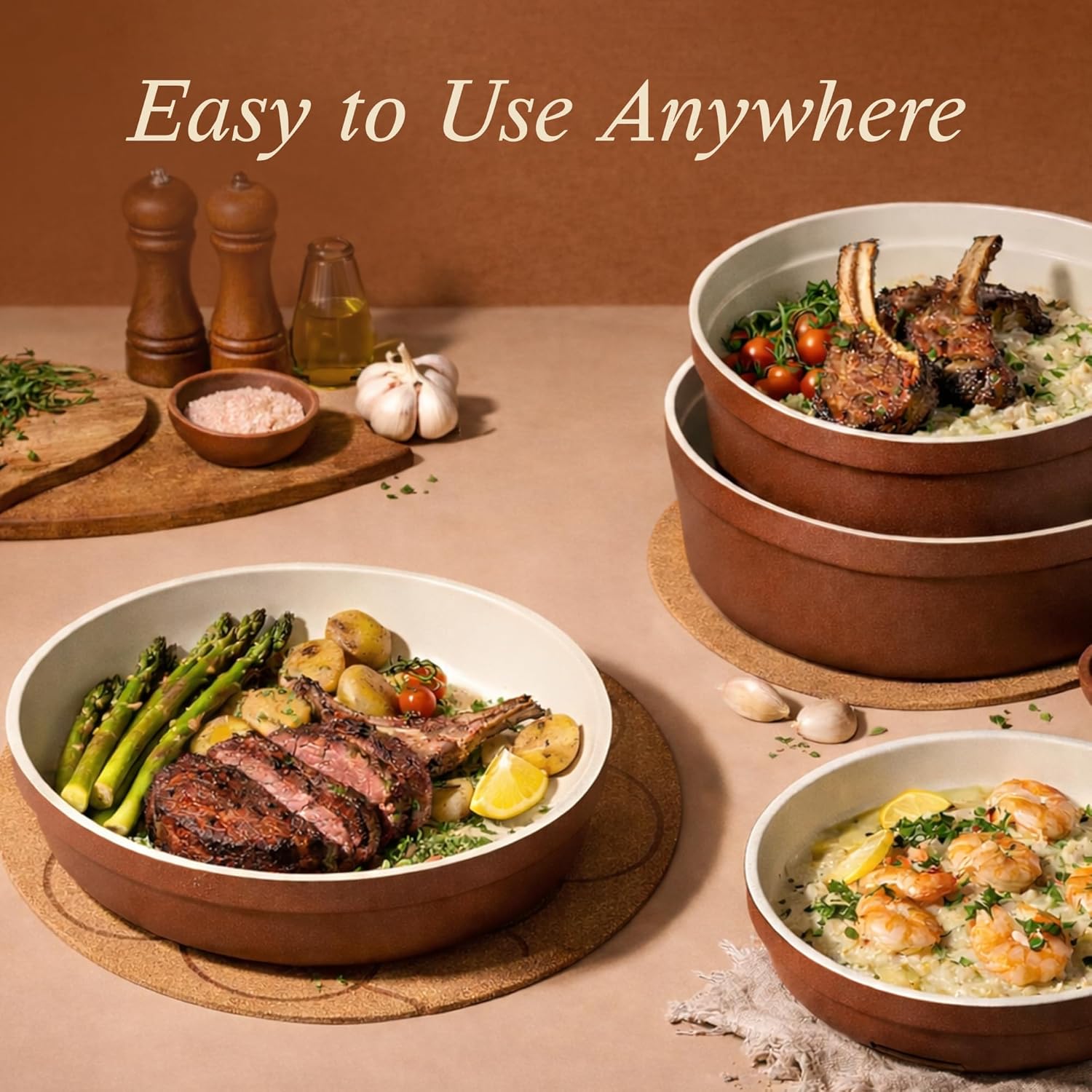 Detalle 2 de CAROTE 22Pc Ceramic Cookware Set 4-qt