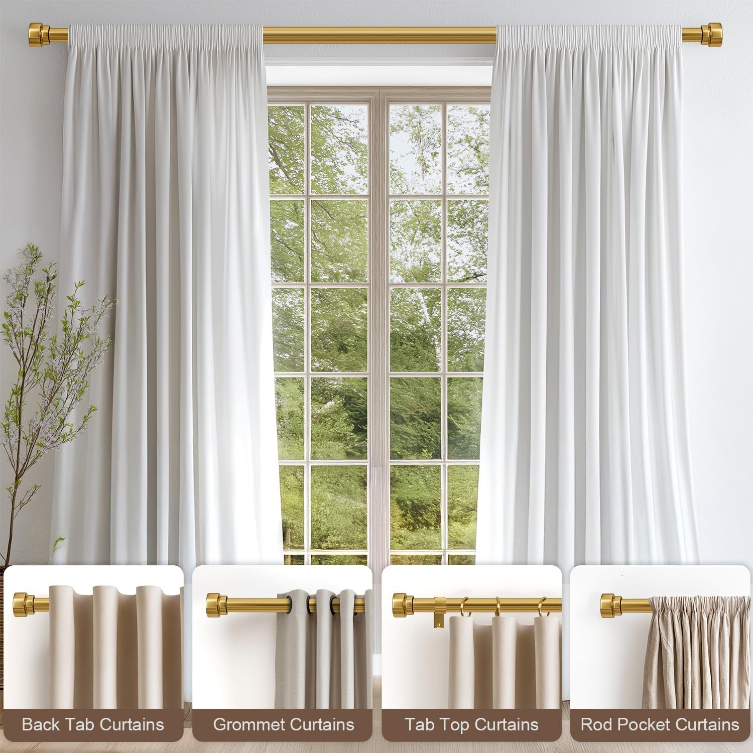 Thumbnail 4 de Lootkell Curtain Rod, 1-Inch Diameter