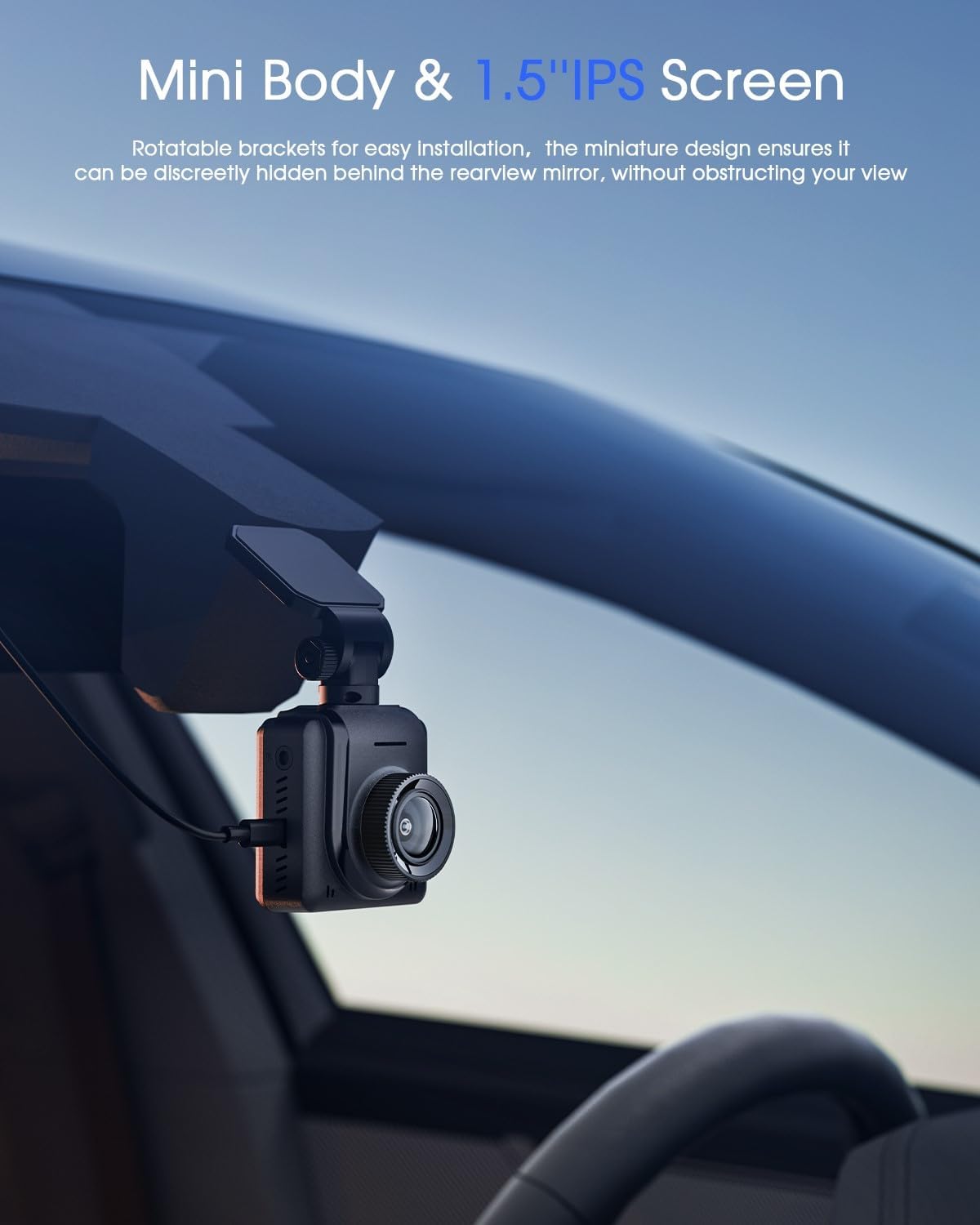 Thumbnail 6 de Dash Cam 2K Front Mini Car Camera 1440P
