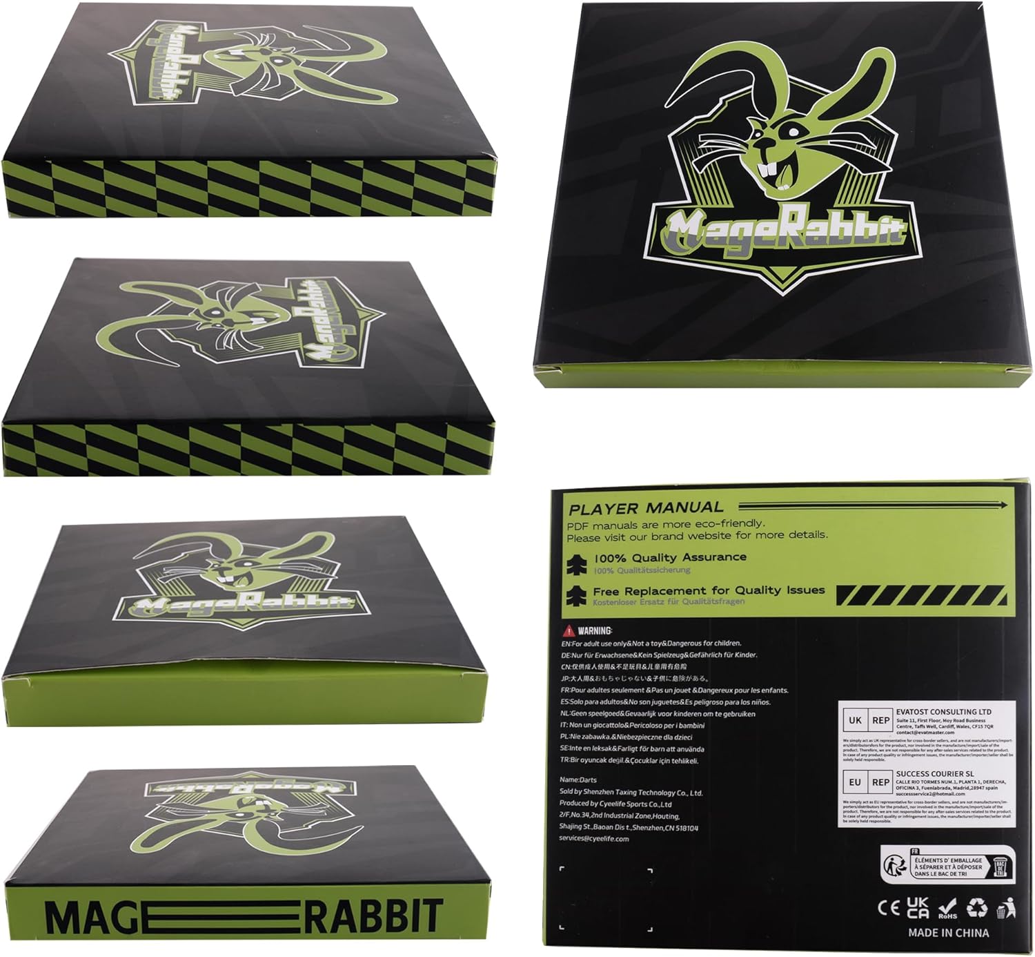 Thumbnail 5 de MageRabbit Steel Tip Darts Set (12 Pcs) - 20g Steel Darts with Aluminium Shafts and Metal Barrels