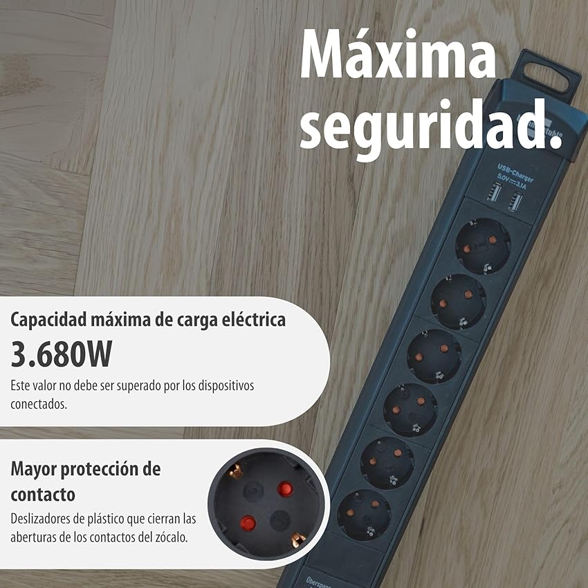 Thumbnail 6 de Brennenstuhl Premium-Line regleta 6 tomas 3m