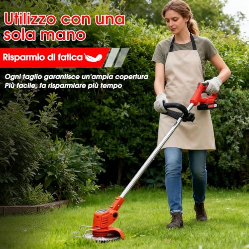 Thumbnail 1 de OUTIGO Decespugliatore a batteria con 2 batterie e 4 lame – versatilità per prato e cespugli