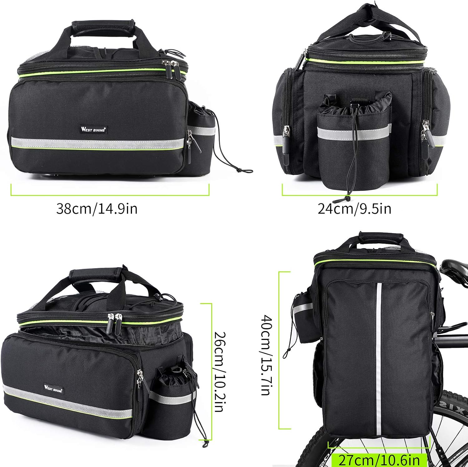 Thumbnail 4 de 35L Bike Storage Bag Double Side Panniers