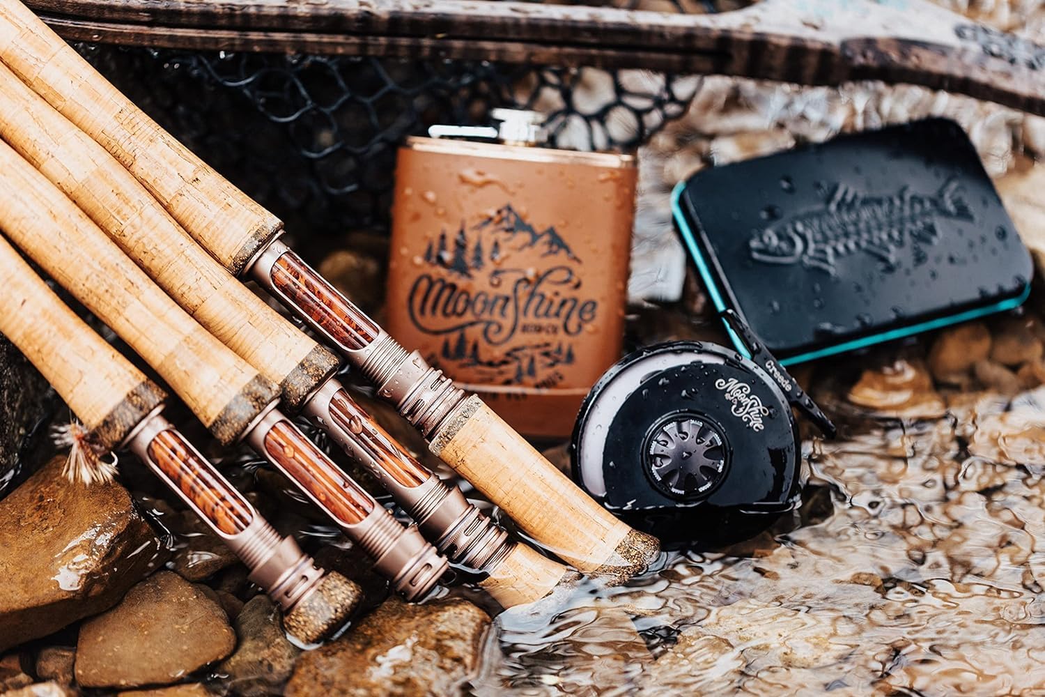 Thumbnail 1 de Moonshine Rod Company Fast Action Fly Fishing Rod — Drifter II Series, 2WT–12WT, with Zippered Travel Case