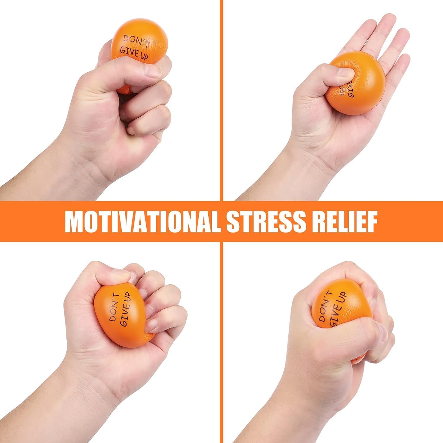 Thumbnail 3 de KDG Motivierende Stressbälle für Erwachsene & Kinder (6er-Set) – Stressabbau mit Quetsch-Action