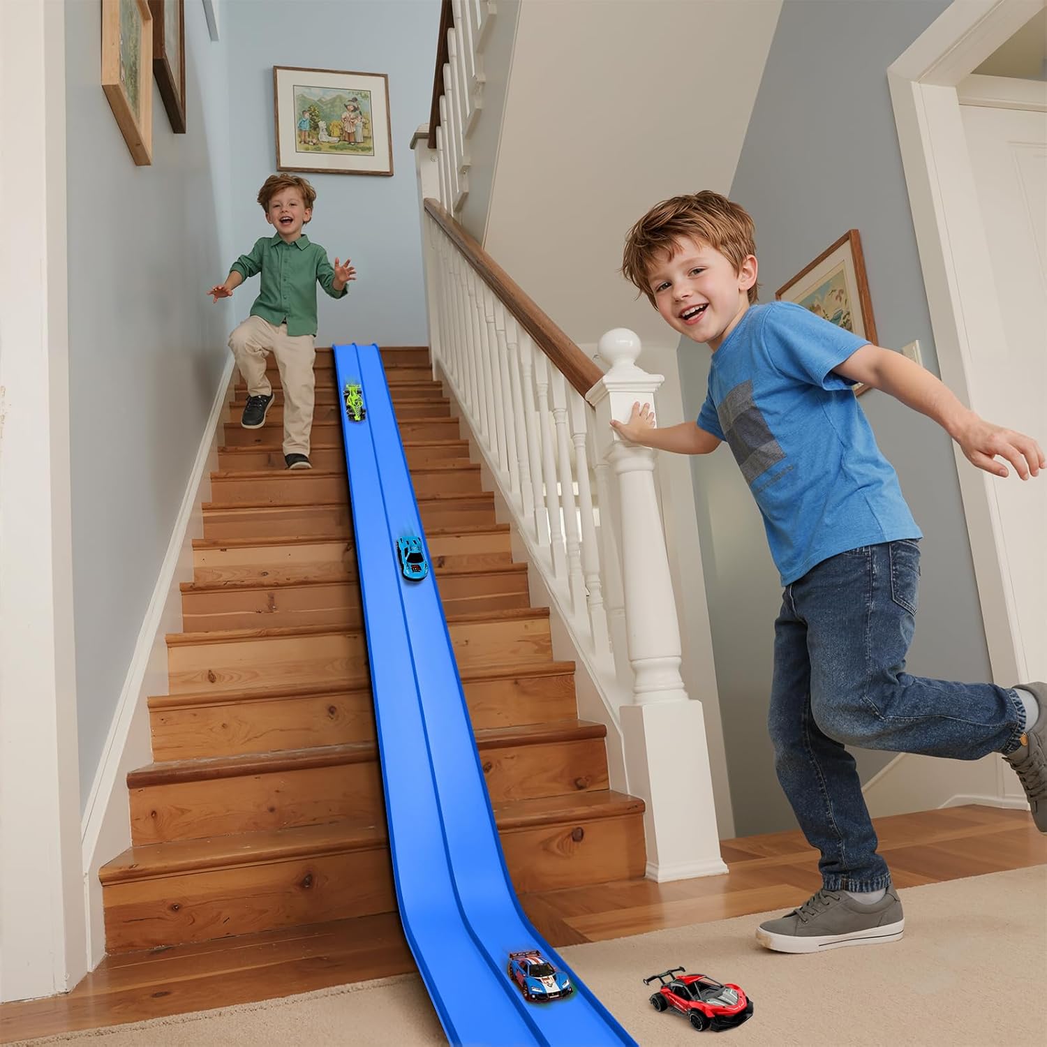 Thumbnail 2 de Hot Bee 4.5m Flexible Race Car Track for Kids