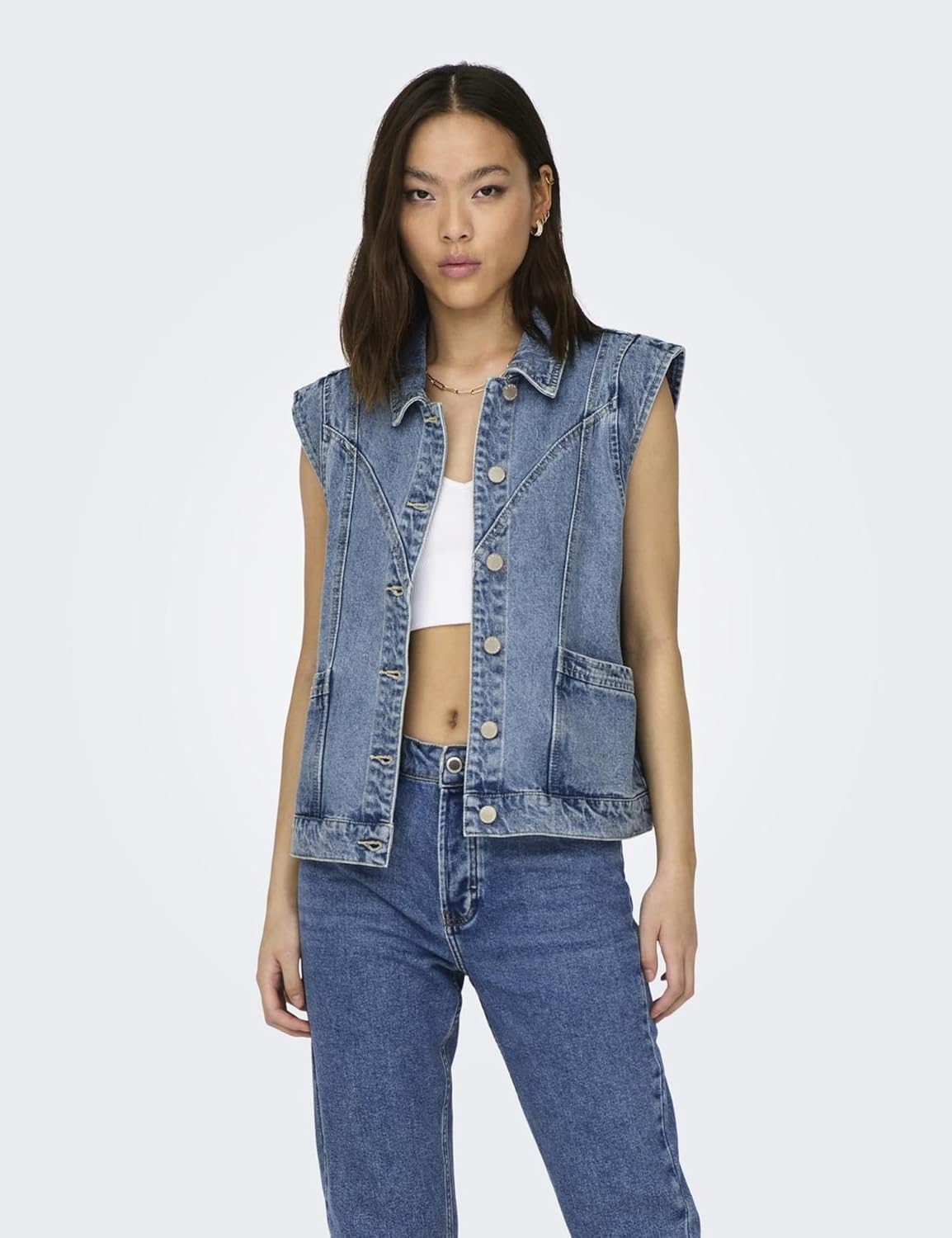Thumbnail 2 de ONLY Veste en jean sans manches ONLKENNEDY