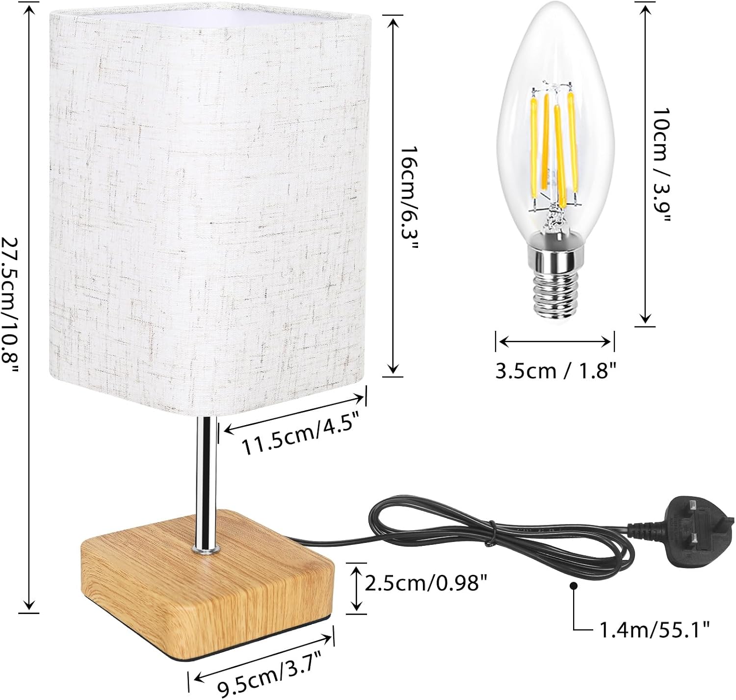 Thumbnail 4 de Jayencer Touch Control Table Lamp, Dimmable