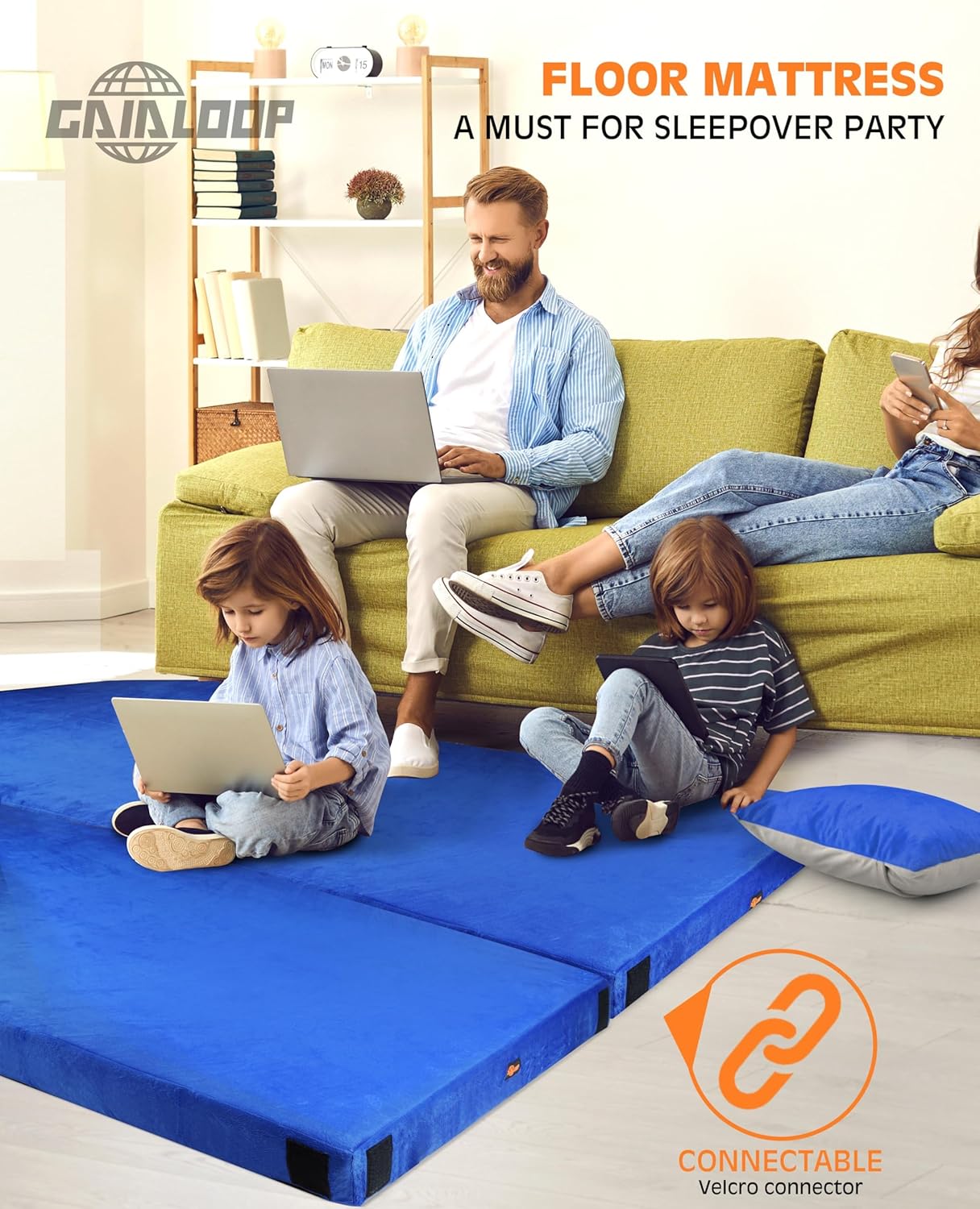 Thumbnail 4 de GAIALOOP Extra Thick 4-Inch Memory Foam Camping Mattress