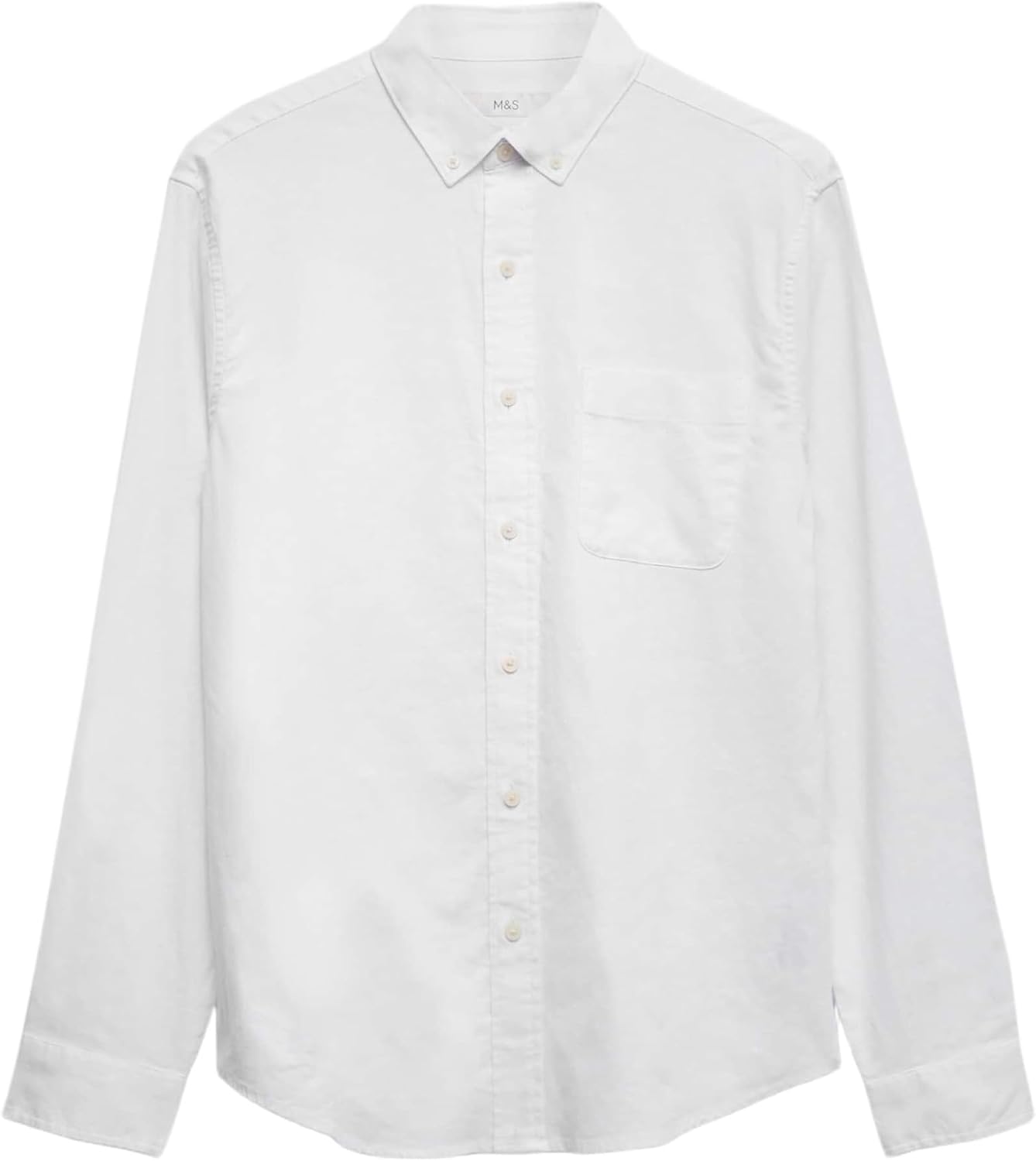 Thumbnail 6 de Marks & Spencer herenoverhemd van katoen-linnenmix, regular fit, knoopsluiting