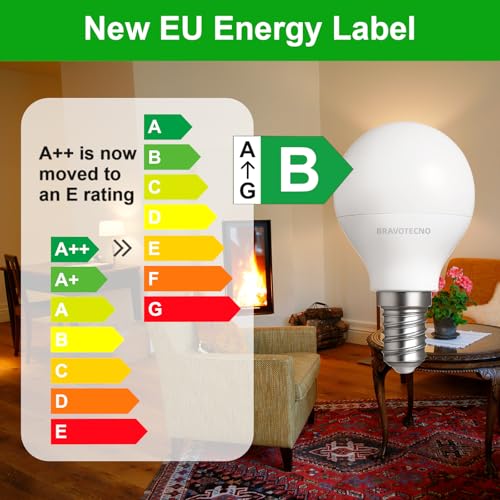 Thumbnail 7 de bravotecno Ampoule E14 LED G45 2,5W 3000K – Lot de 6, équivalent 40W