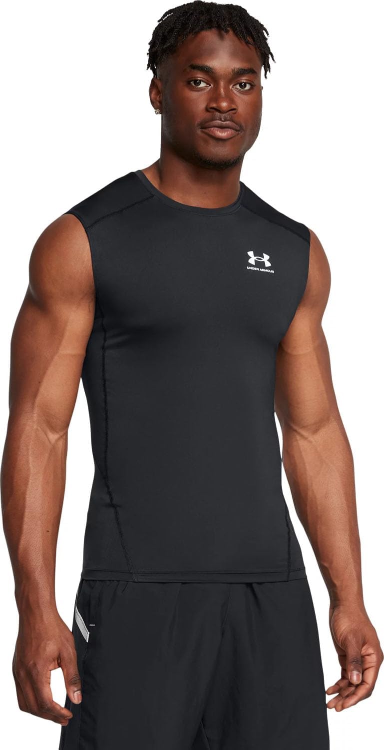Thumbnail 6 de Under Armour Baselayer HG Comp Tanktop in Weiß für Herren (HeatGear, Kompression)