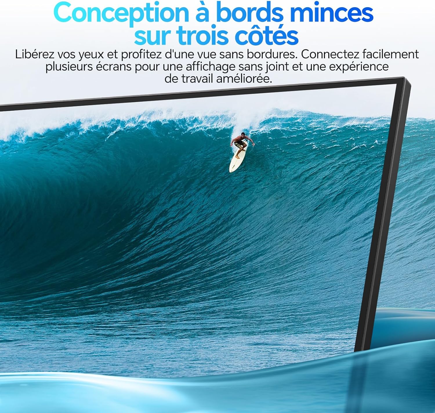 Thumbnail 3 de KOORUI E2411K : moniteur PC gamer 24 pouces Full HD 144 Hz IPS, Eye Care et Adaptive Sync